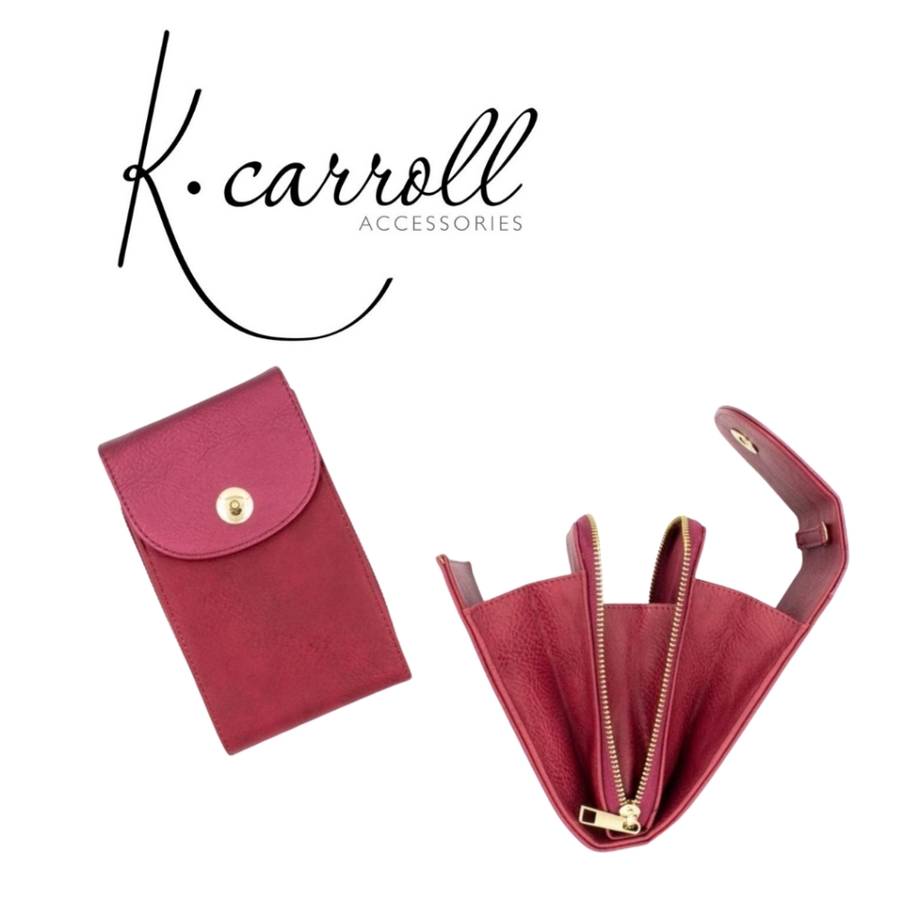 Crossbody Purse Burgundy/ Berry